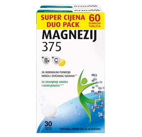 Dietpharm Magnezij 375 šumeće tablete 30 duo pack