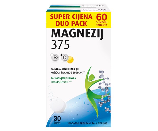 Dietpharm Magnezij 375 šumeće tablete 30 duo pack