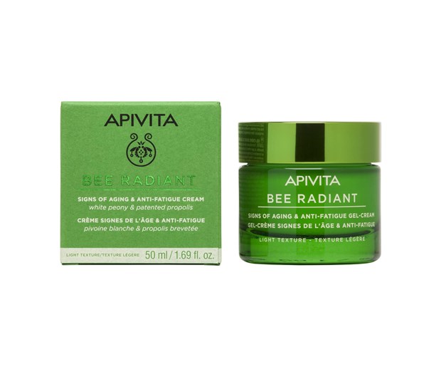 Apivita Bee Radiant gel krema lagane teksture protiv starenja i znakova umora