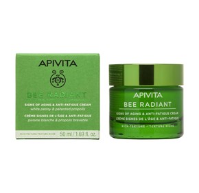 Apivita Bee Radiant krema bogate teksture protiv starenja i znakova umora