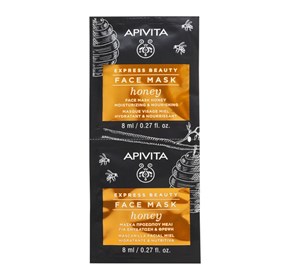 Apivita Express beauty maska za lice za hidrataciju i hranjenje kože s medom