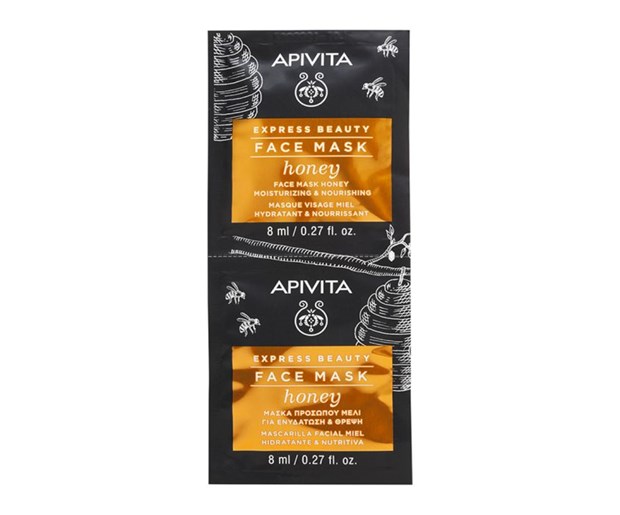 Apivita Express beauty maska za lice za hidrataciju i hranjenje kože s medom