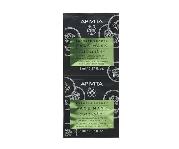 Apivita Express beauty maska za lice za intenzivnu hidrataciju s krastavcem