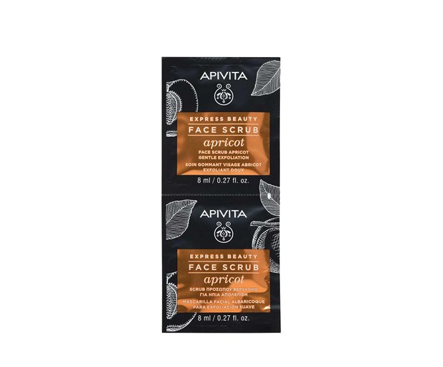 Apivita Express beauty piling maska za lice za osjetljivu kožu s marelicom
