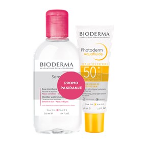 Bioderma Photoderm Aquafluid SPF50+ + Sensibio H2O micelarna voda 250ml