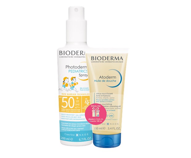Bioderma Photoderm Pediatrics sprej SPF50+ 200ml + Atoderm ulje 100ml