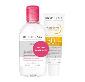 Bioderma Photoderm Spot-age SPF50+ + Sensibio H2O micelarna otopina 