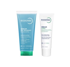 Bioderma Sebium Hydra krema + Sebium pjenušavi gel 200ml