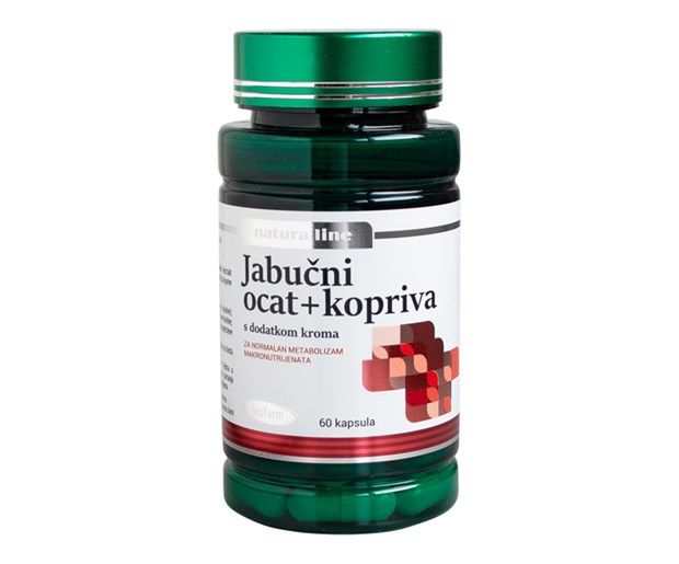 Biofarm jabučni ocat kopriva krom kapsule