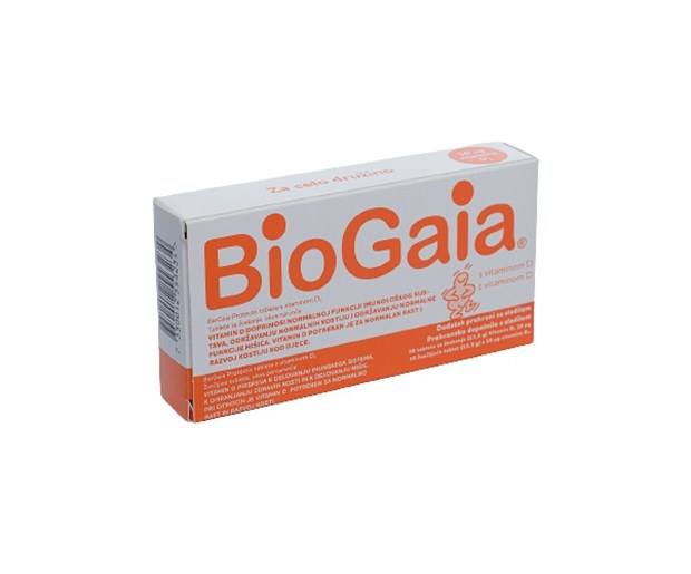 Biogaia Protectis tablete s vitaminom D3 okus naranče
