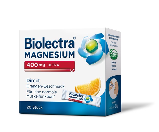 Biolectra Magnezij 400mg direkt naranča