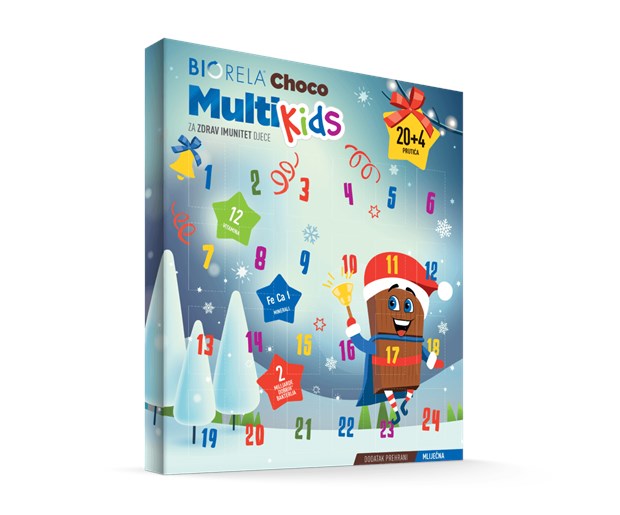 Biorela Choco multi kids adventski kalendar