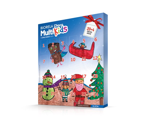 Biorela Choco multi kids adventski kalendar