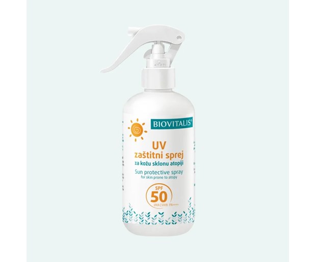 Biovitalis UV zaštitni sprej za kožu sklonu atopiji SPF50