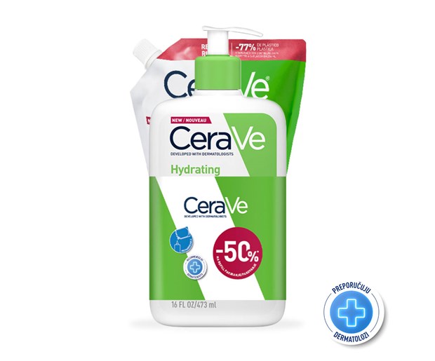 CeraVe hidratantna emulzija za čišćenje 473ml + refill