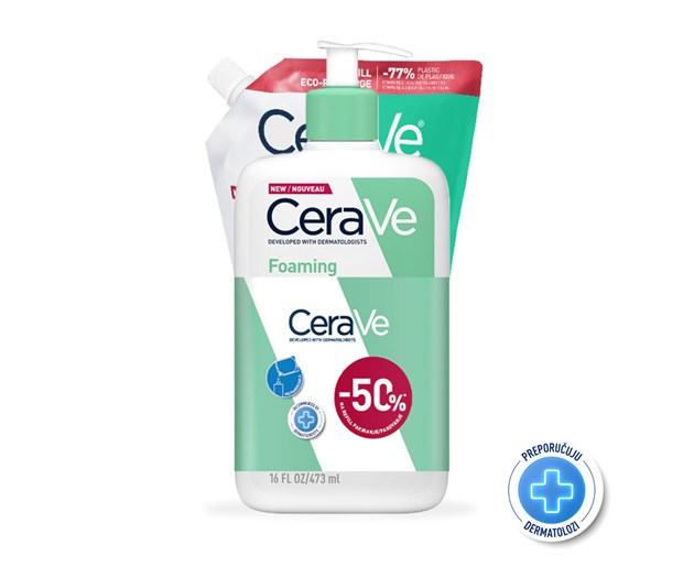 CeraVe pjenušavi gel za čišćenje 473ml + refill