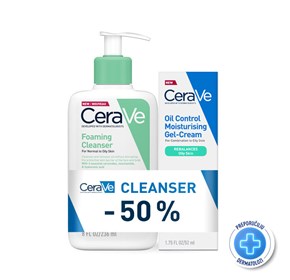 CeraVe pjenušavi gel za čišćenje + hidratantna krema za lice za masnu kožu