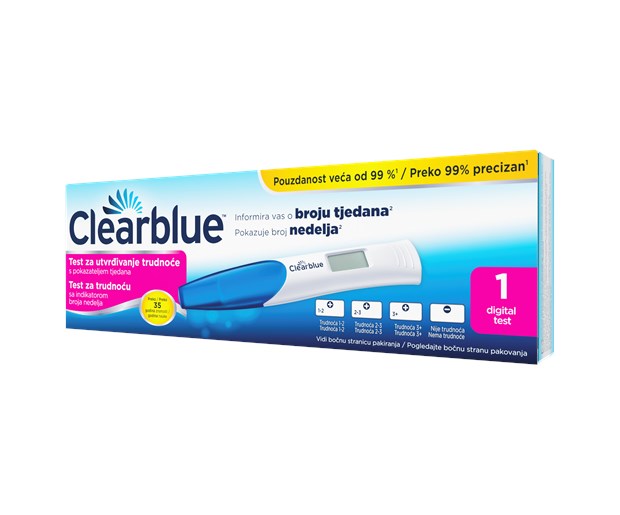 Clearblue digitalni test za utvrđivanje trudnoće