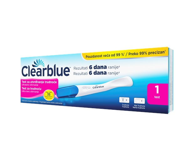 Clearblue rani test za utvrđivanje trudnoće