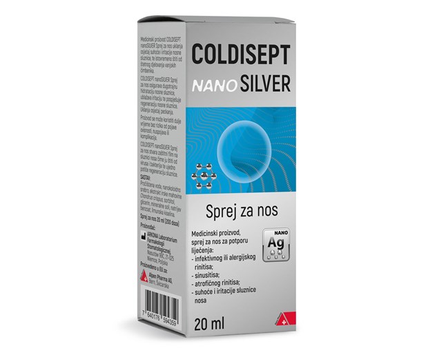 Coldisept Nanosilver sprej za nos