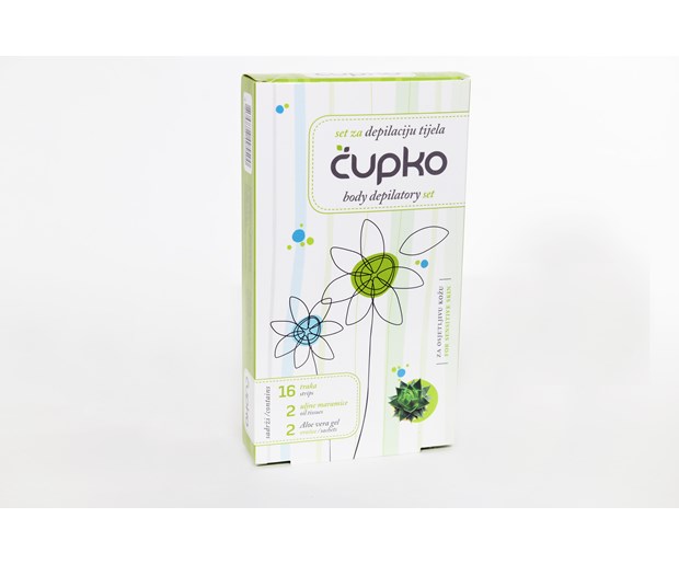 Čupko set za depilaciju tijela sensitive