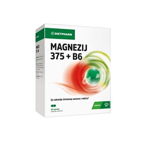 Dietpharm Magnezij 375 + vitamin B6 kapsule