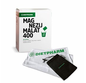 Dietpharm Magnezij malat 400 + ručnik
