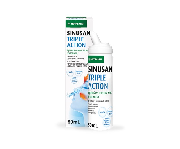 Dietpharm Sinusan triple action sprej za nos 50ml
