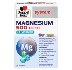 Doppelherz Magnezij 500 Depo + B vitamini