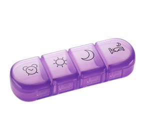 Dozator za lijekove tjedni Stela mini ljubičasti