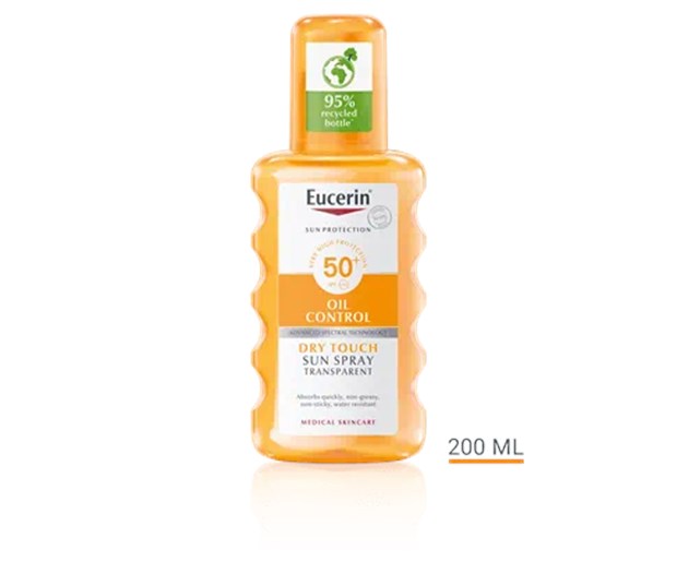 Eucerin Sun Oil Control Transparent sprej SPF50