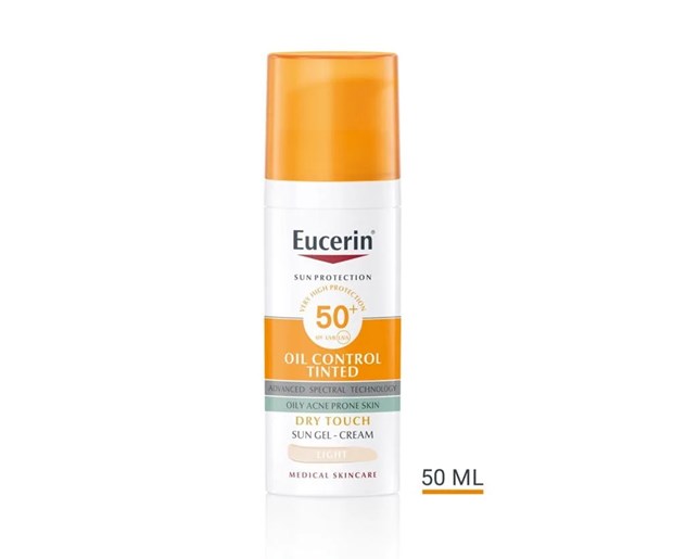 Eucerin Sun Oil control tonirana gel krema SPF50+ light