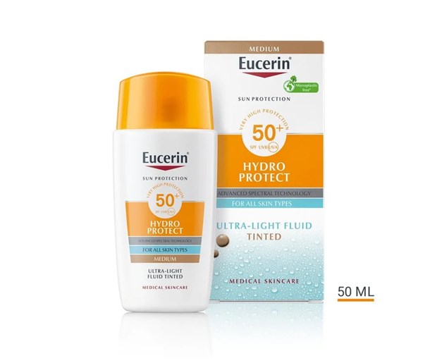 Eucerin sun Hydro protect fluid ultra lagane teksture SPF50+ 50ml tamna nijansa