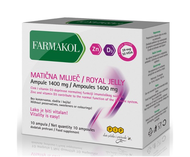 Farmakol matična mliječ ampule 1400mg