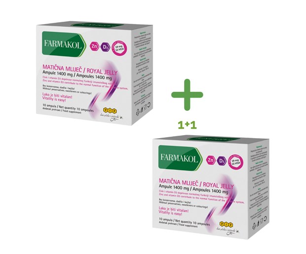 Farmakol matična mliječ ampule 1400mg duo