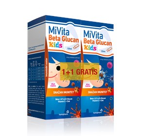 Hamapharm MiVita beta glucan kids 125ml 1+1