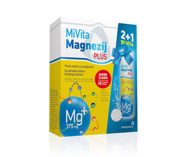 Hamapharm MiVita magnezij plus šumeće tablete 45