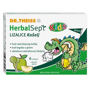 Herbalsept kids lizalice kašalj okus jabuke