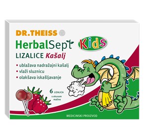 Herbalsept kids lizalice kašalj okus maline