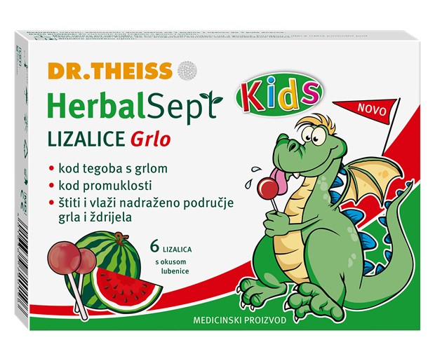 Herbalsept kids lizalice okus lubenice