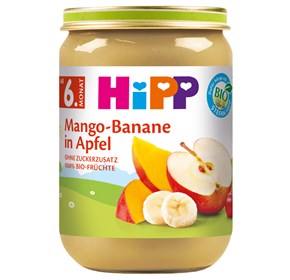 HiPP kašica jabuka s mangom i bananom 190g
