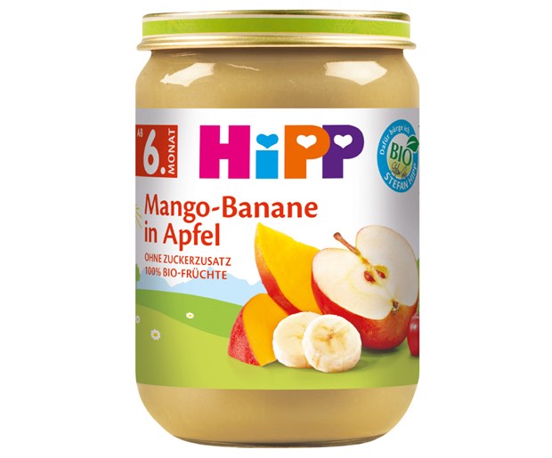 HiPP kašica jabuka s mangom i bananom 190g