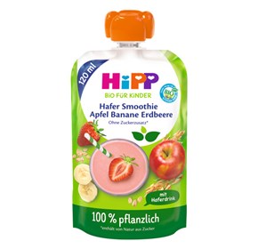 HiPPis zobeni smoothie s jabukom, bananom i jagodom