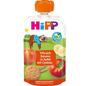 Hipp HIppis jabuka s breskvom, bananom i keksom