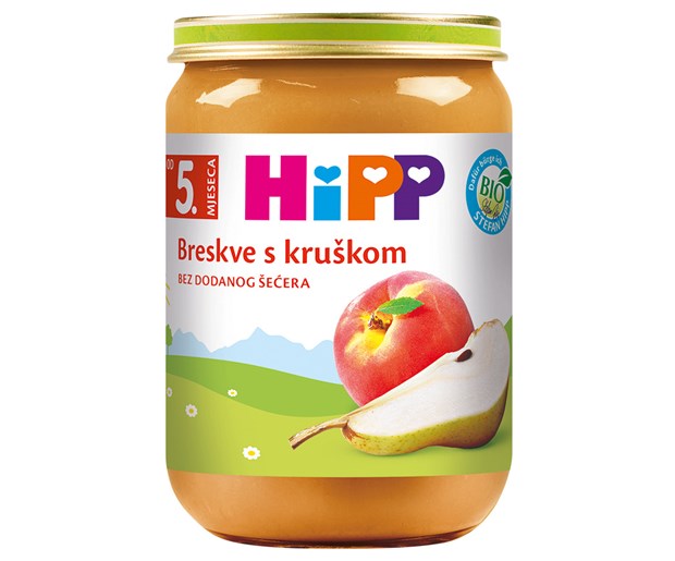 Hipp kašica breskva s kruškom 190g