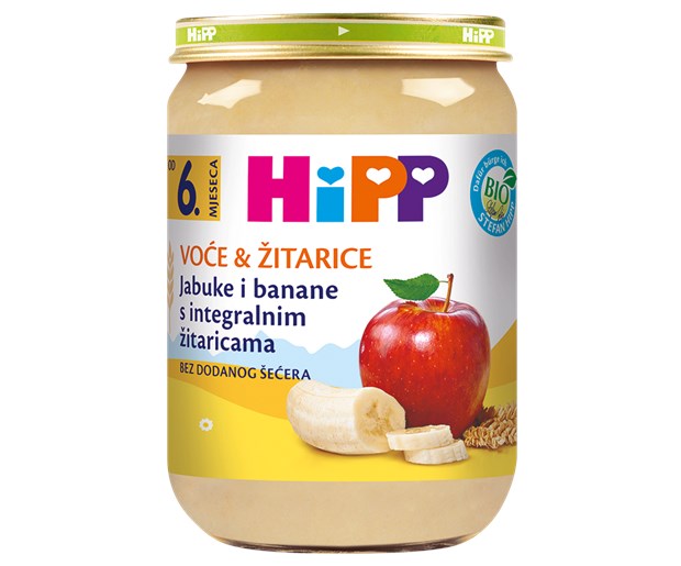 Hipp kašica integralne žitarice jabuka banana 190g