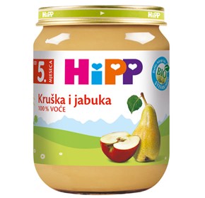 Hipp kašica kruška i jabuka 125g