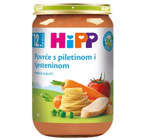 Hipp kašica povrće s tjesteninom i piletinom 220g