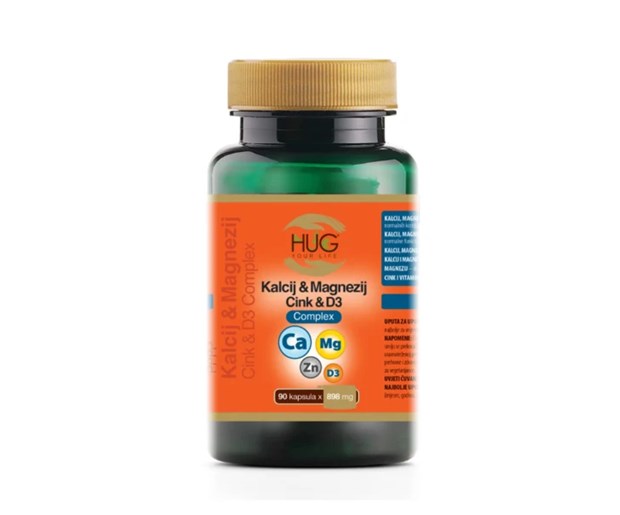 Hug Your Life Kalcij, Magnezij, Cink, vitamin D3 Complex