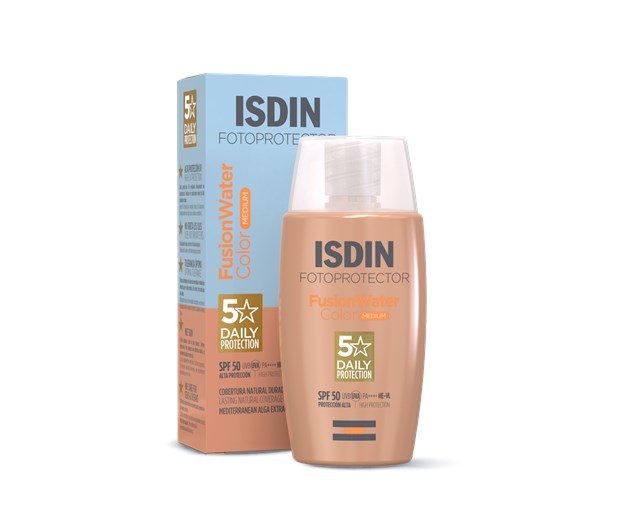Isdin Sun Obojena Fusion Water krema za lice SPF50 srednji ton